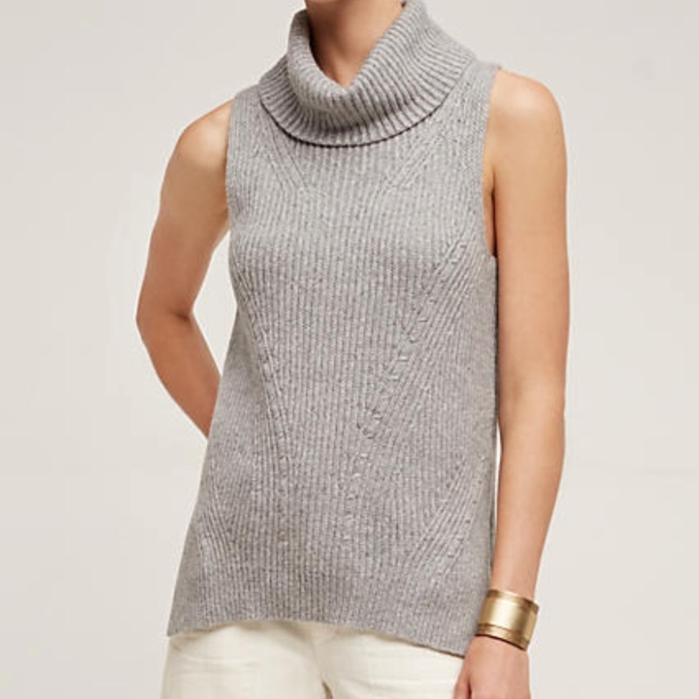 Cowl Neck Sleeveless Sweater